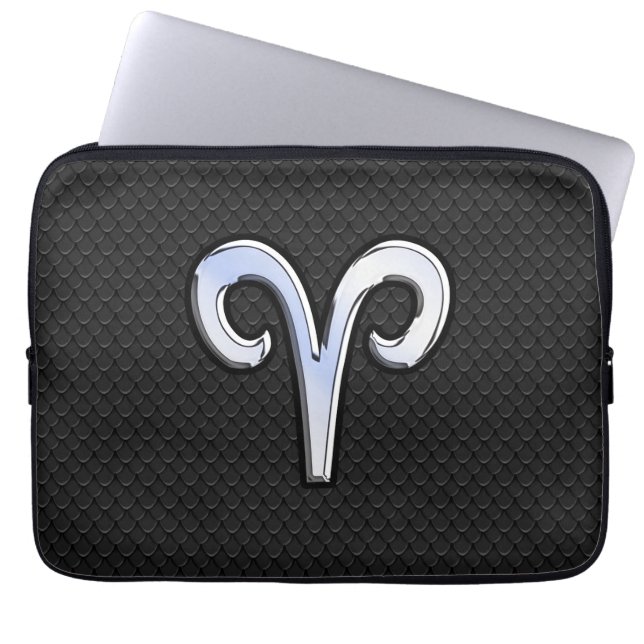 Capa Para Notebook Chrome Like Aries Símbolo Zodiac Cobra Estilo de P (Frente)