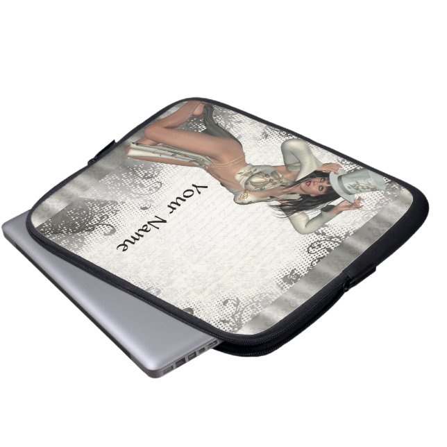 Capa Para Notebook Chuva de prata (Frente Inferior)