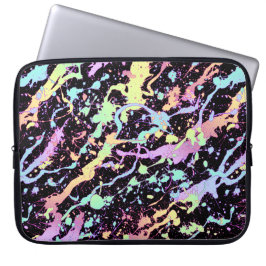 Capa Para Notebook chuva de tinta arco-íris extrema :
