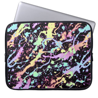 Capa Para Notebook chuva de tinta arco-íris extrema :