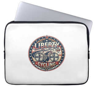 Capa Para Notebook Ciclismo da Liberdade Patriótico Ciclismo Vintag P