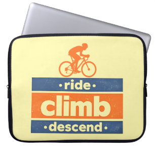 Capa Para Notebook Ciclismo Subir Descer Citação Vintage
