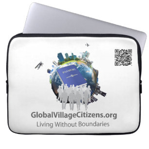 Capa Para Notebook Cidadãos da Aldeia Global - Bolsa de laptop 13"