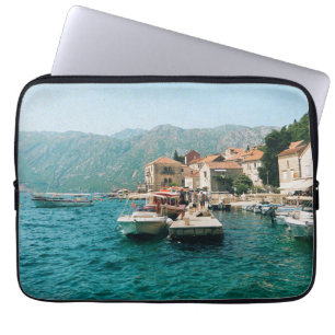 Capa Para Notebook Cidade costeira de Perast, Montenegro