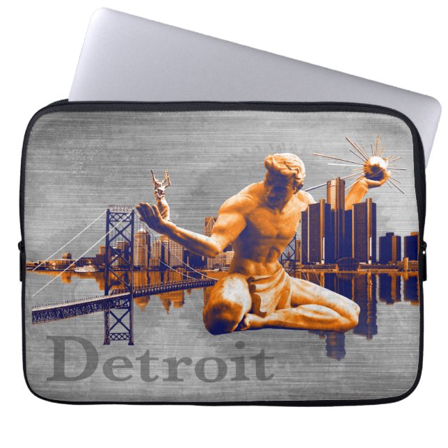 Capa Para Notebook Cidade de Detroit (Frente)