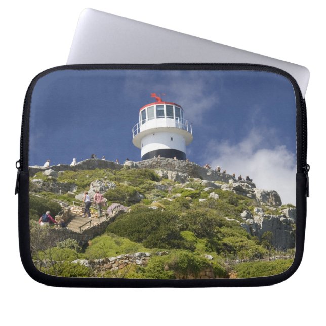 Capa Para Notebook Cidade do Cabo, África do Sul. Um farol na (Frente)