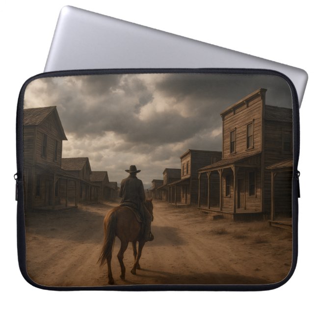 Capa Para Notebook Cidade Fantasma - Antiga Cidade Abandonada do Oest (Frente)