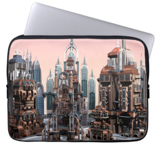 Capa Para Notebook Cidade Futurística