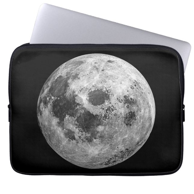 Capa Para Notebook Ciência da Astronomia Espacial legal com Lua Cheia (Frente)