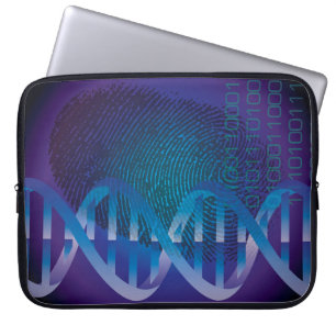 Capa Para Notebook Ciência de Impressão Digital de DNA