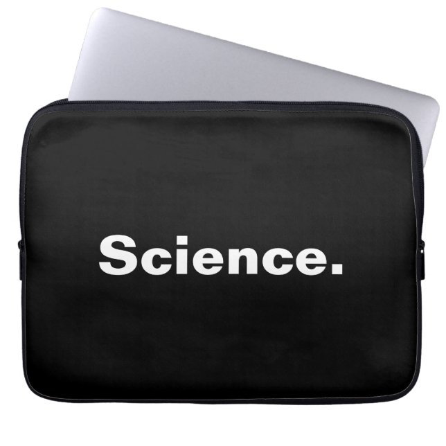 Capa Para Notebook Ciência, uma palavra, design de minimalismo (Frente)