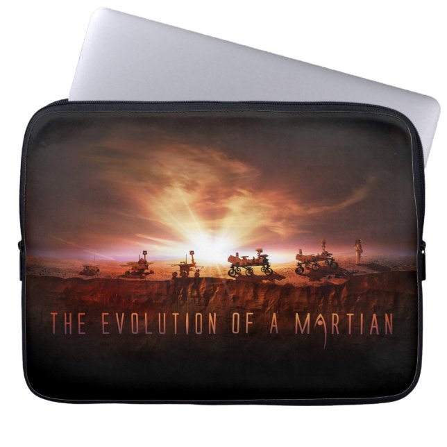 Capa Para Notebook Cinco veículos Mars bem-sucedidos (Frente)