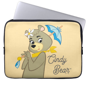Capa Para Notebook Cindy Bear Segurando Parasol