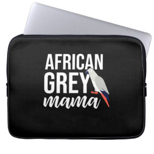 Capa Para Notebook Cinza Africana Parrot Mama