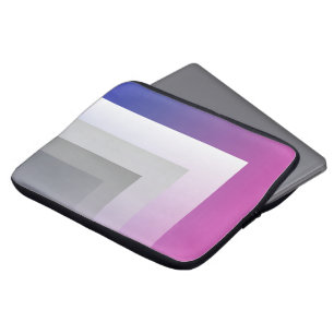 Capa Para Notebook Cinza azul da Fuchsia