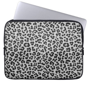 Capa Para Notebook Cinza cinza Ash Leopard Cheetah Padrão de Impressã