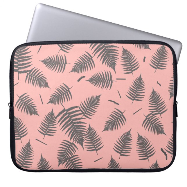 Capa Para Notebook Cinza Fern Plant Leaf Standard Bolsa de laptop (Frente)