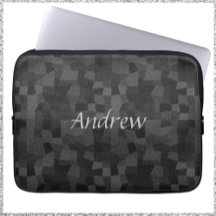 Cinza Geométrico Moderno de Preto e Abstrato