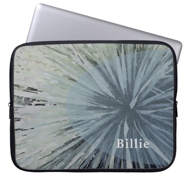 Capa Para Notebook Cinza Sudoeste de Agave Bolsa de laptop Cactus (Frente)