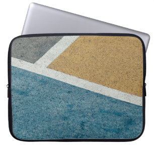 Capa Para Notebook Cinzas de término, amarelas e pavimentação pintada