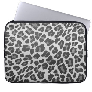 Capa Para Notebook Cinzas do leopardo e luz - impressão das cinzas