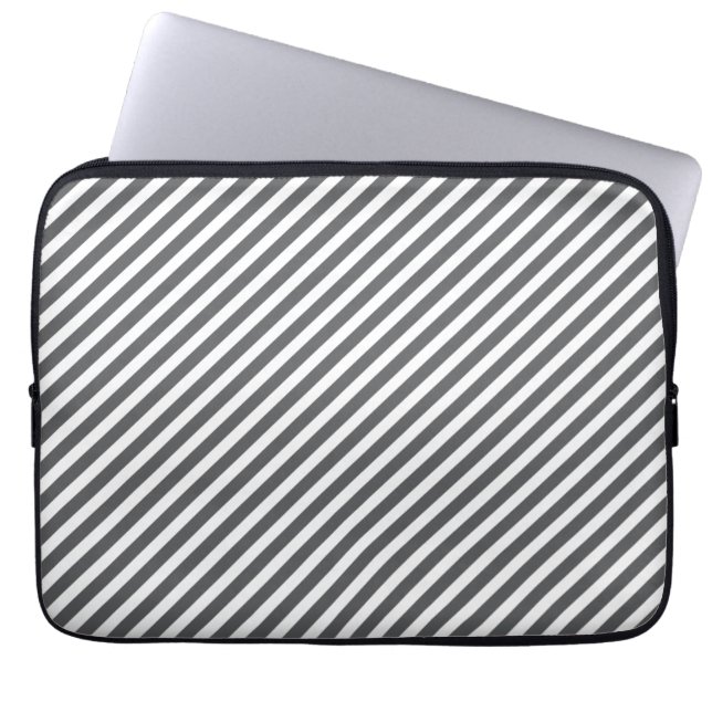 Capa Para Notebook Cinzas e Bolsa de laptop em branco (Frente)