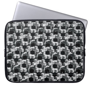 Capa Para Notebook Cinzas e cruz negra