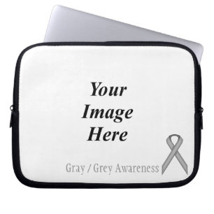 Capa Para Notebook Cinzas / Faixa de Opções Padrão de Cinza por Ke
