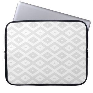 Capa Para Notebook Cinzas leves e padrão de diamante branco