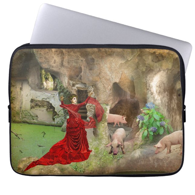 Capa Para Notebook Circe na Quinta da Regaleira (Frente)