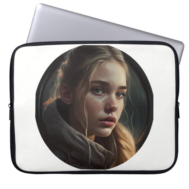Capa Para Notebook Circle girl (Frente)