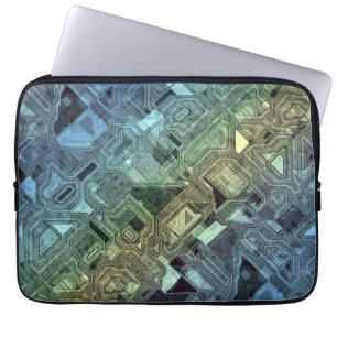 Capa Para Notebook Circuitos doces - limão de limão: