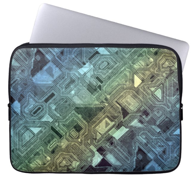 Capa Para Notebook Circuitos doces - limão de limão: (Frente)