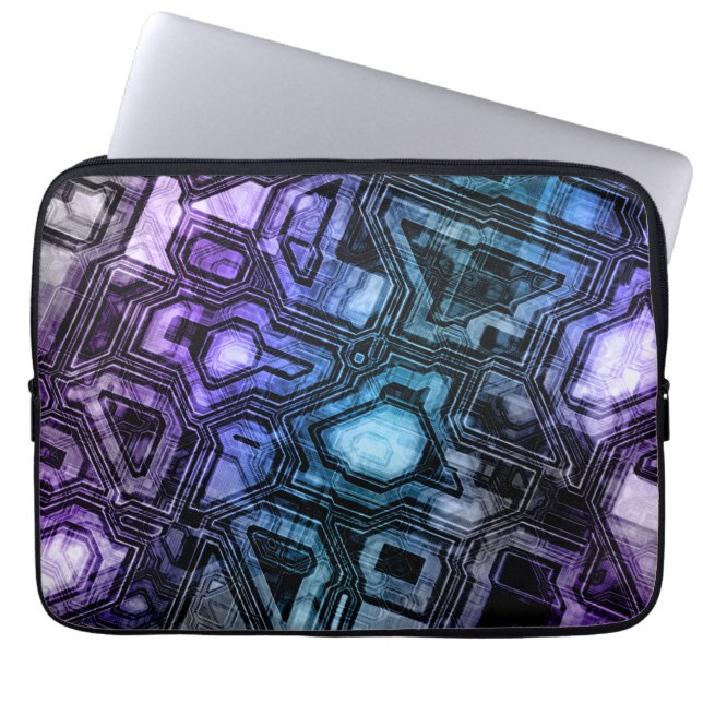 Capa Para Notebook Circuitos gemstone - astro-shadow: (Frente)