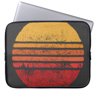 Capa Para Notebook Circular de Grunge SUN Vintage Illustrationsvintag