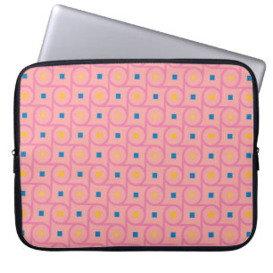 Capa Para Notebook Círculo de Bloqueio Moderno Rosa