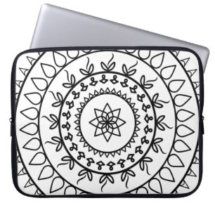 Capa Para Notebook Círculo espiritual da tatuagem de Mandala