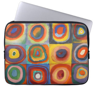 Capa Para Notebook Círculos Concentrados Quadrados de Kandinsky