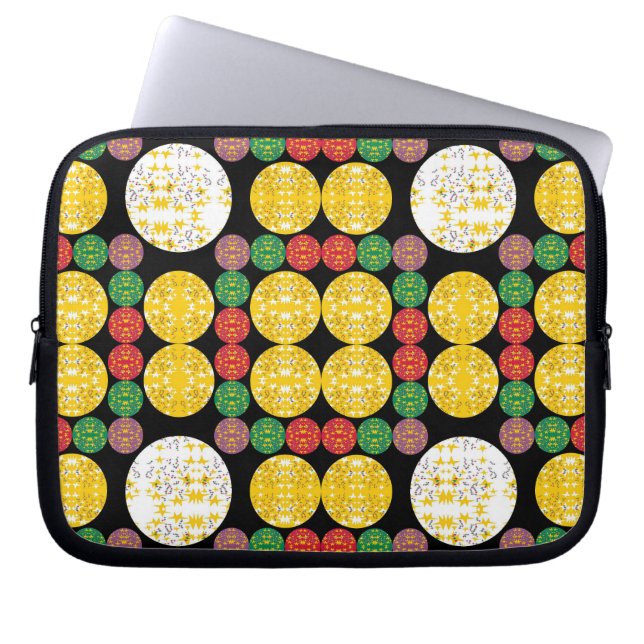 Capa Para Notebook Círculos de Estrelas (Frente)