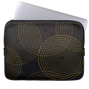 Capa Para Notebook Círculos simples, modernos, legal e de linha fina