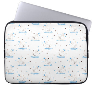 Capa Para Notebook Cisne Encantado lago Swan Fairy Tale Crowan Swan