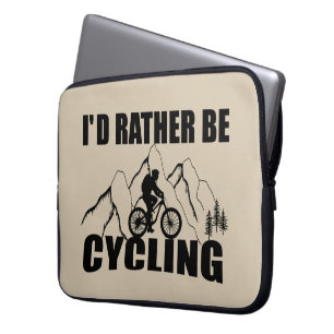 Capa Para Notebook Citação de ciclismo engraçada motivacional