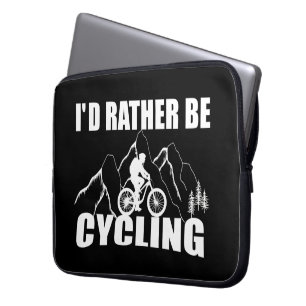 Capa Para Notebook Citação de ciclismo engraçada motivacional