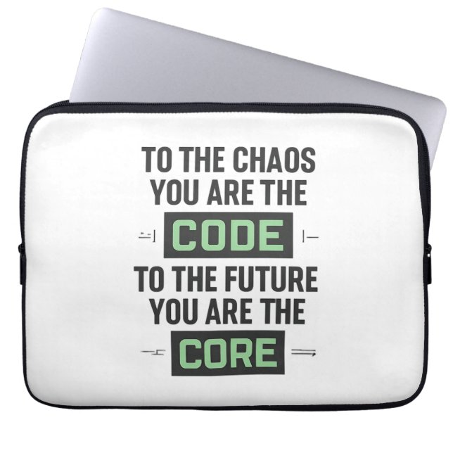 Capa Para Notebook Citação de Codificação Inspiradora – Código e Núcl (Frente)