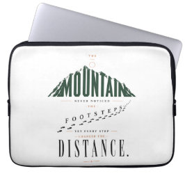 Capa Para Notebook Citação de Distância de Passos na Montanha