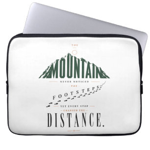 Capa Para Notebook Citação de Distância de Passos na Montanha