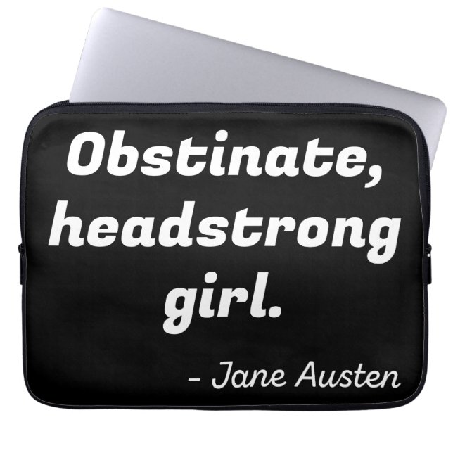 Capa Para Notebook Citação de Orgulho e Preconceito II (Frente)