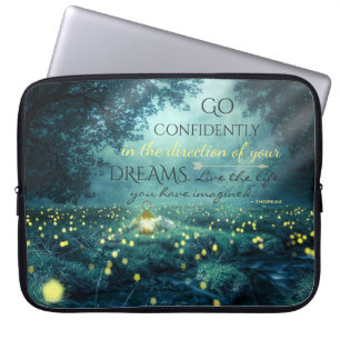 Capa Para Notebook Citação de Sonhos Inspiradores Impressionantes