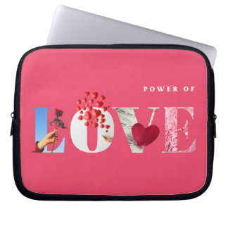 Capa Para Notebook Citação do Poder do Amor Romântico Rosa Quente Ani
