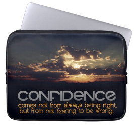 Capa Para Notebook Citação Inspiracional "Confiança"